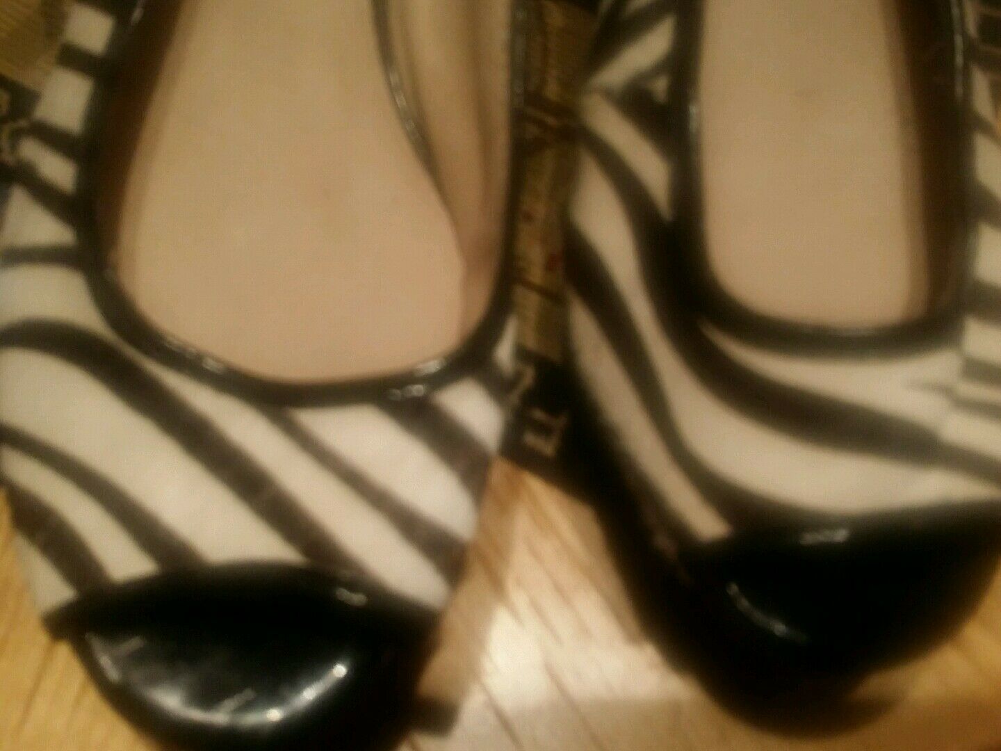 Michael Kors  Zebra  Open Toe Sling back Shoes Size  5