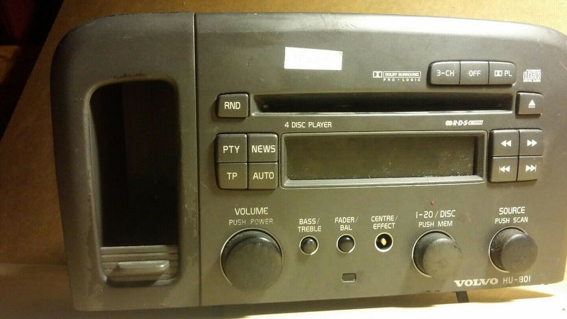 1999 VOLVO S80 4 DISC PLAYER OEM 9496567-1 CASSETTEE RADIO DIGITAL AUDIO PROLOGI