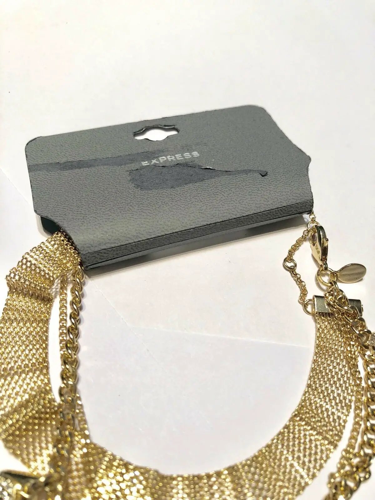 Express Gold Charm Multi Layered Charm Necklace by Express