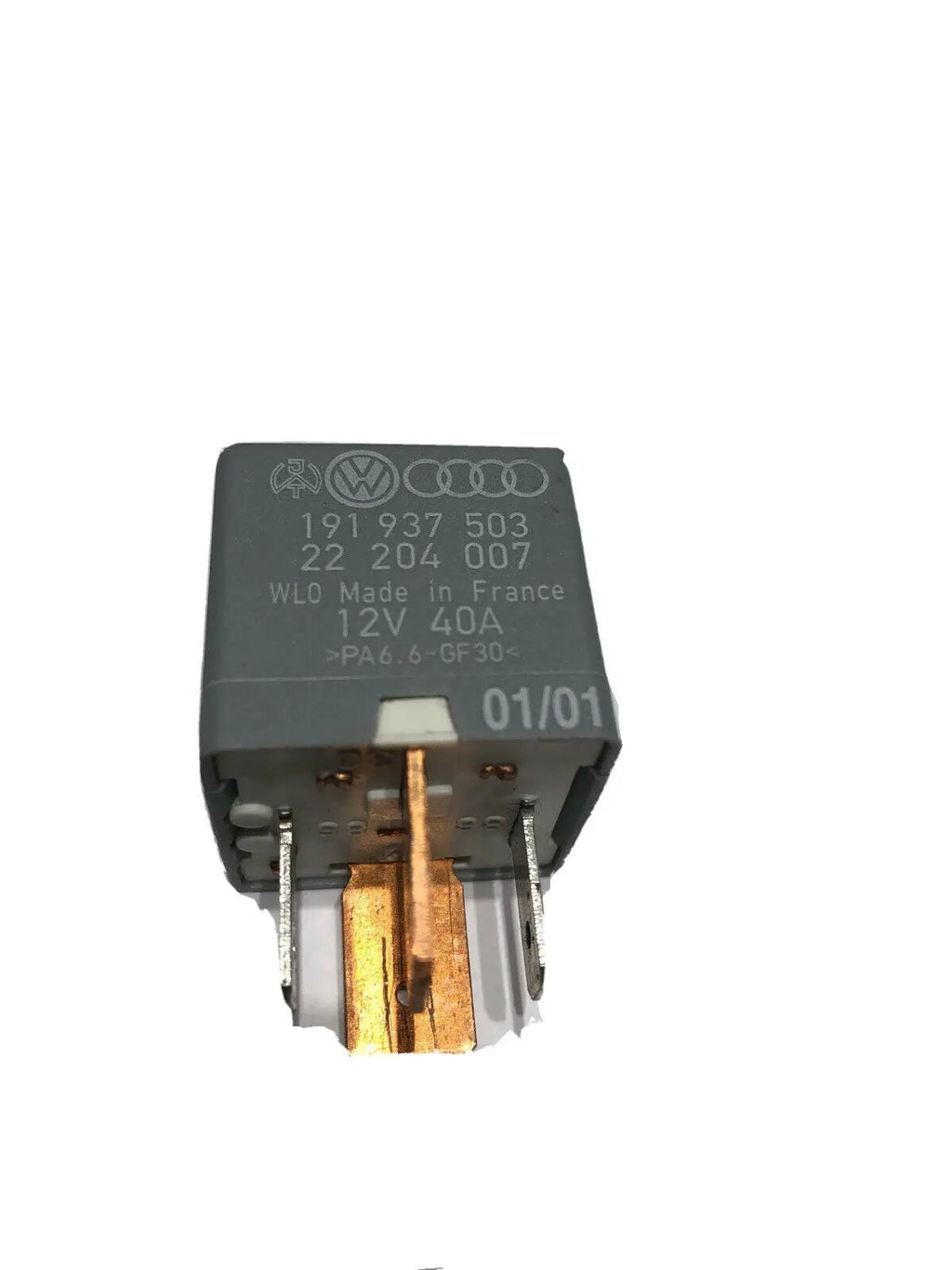 444-Seat Skoda Silver-18 Multi-Use 4-Pin Relay 191937503 WLO France 22204007 40A by Seat (Genuine OE)
