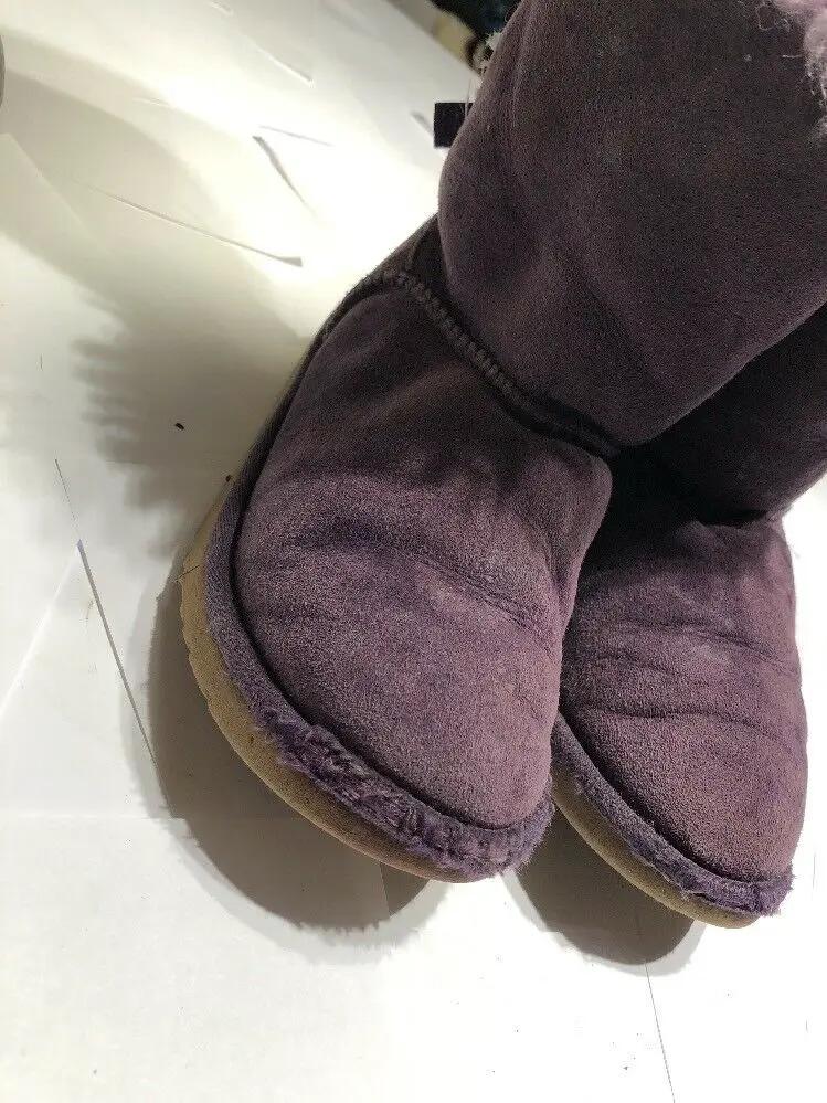 UGG Australia Girls Purple Bailey Bow Boots Size 1 by UGG Australia