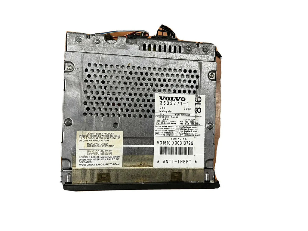 97 - 04 VOLVO 850 S70 V70 S40 V40 RADIO CD PLAYER GRAY 3533771 OEM 1997 - 2004 by OEM VOLVO