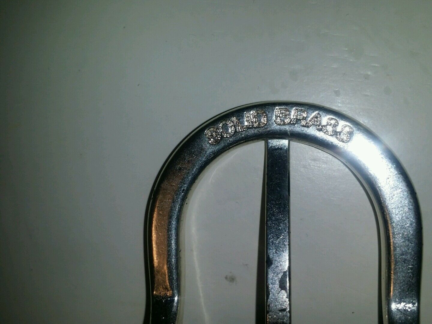The limited black leather sequin solid brass buckle.