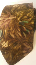 MEN NECK TIES 100% SILK structure STONE green black flowery by DALEY1DEALS,LLC.
