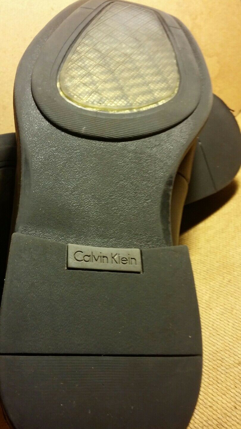 CALVIN KLIEN GENUINE LEATHER FROLIC MEN'S SHOES 8 'M,' BLACK, F2370/A11 CHEAP