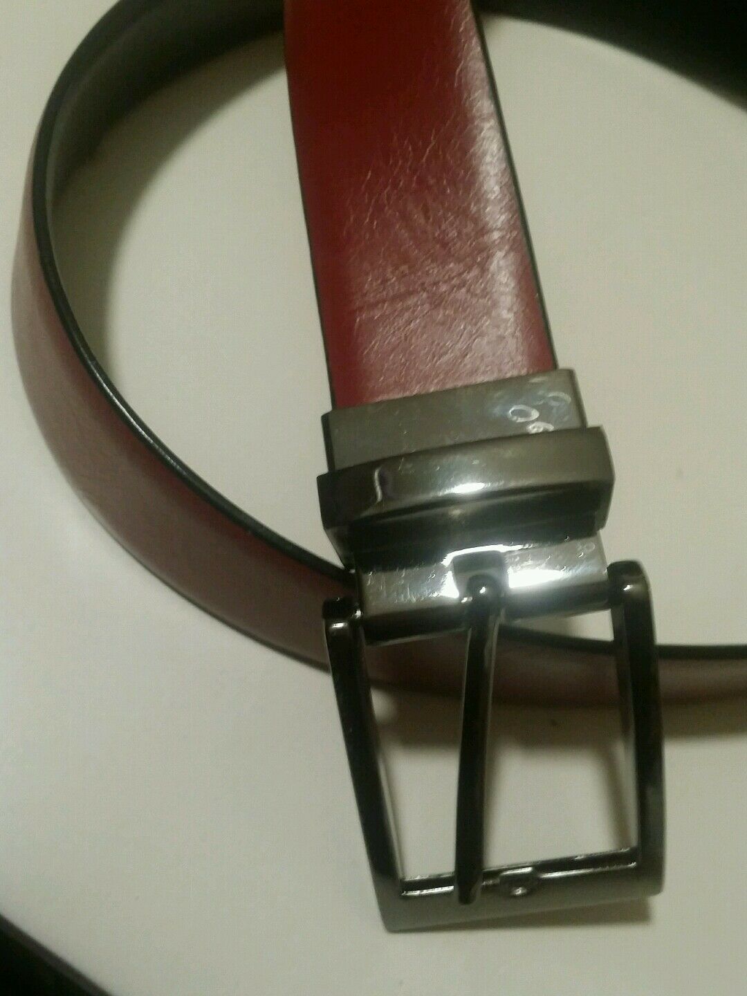 Mens brown Handcrafted leather belt size 34/35