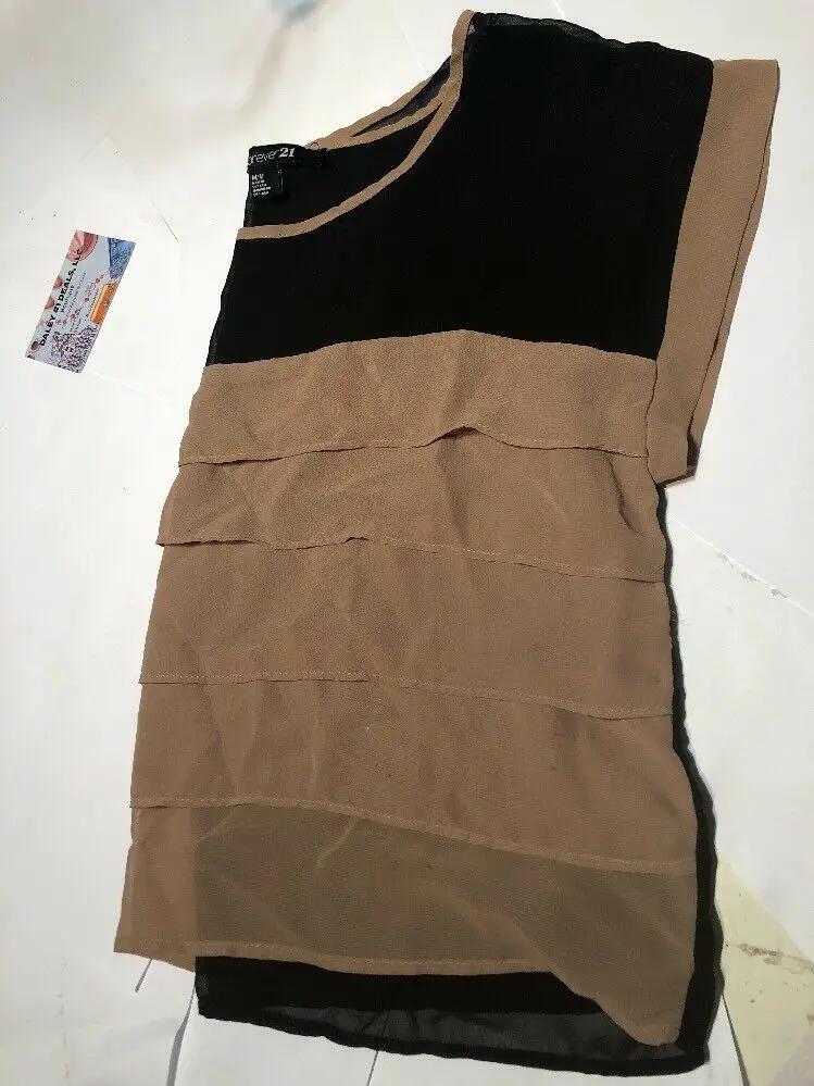 Forever 21 Youth Blouse Black Snd Nude Size M by FOREVER 21