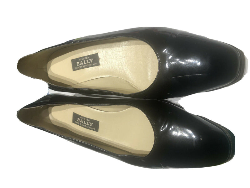 Bellezza Bally Maggiore-03 Navy Pumps Shoes Made In Switzerland Size 8 C
