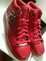 mens full leather reebok reverse volcano erupt red!Hot!