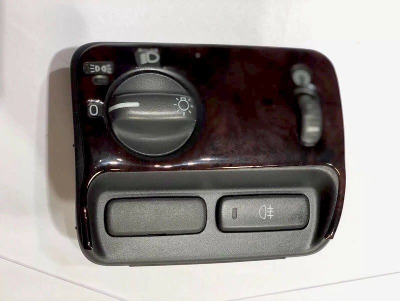 2000 VOLVO S80 WOODGRAIN HEADLIGHT FOG LIGHT DIMMER CONTROL SWITCH BUTTON