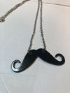 3pcs Miss Hu Zi Cute Avanti Beard Necklace Mustache Collarbone Chain (Black)