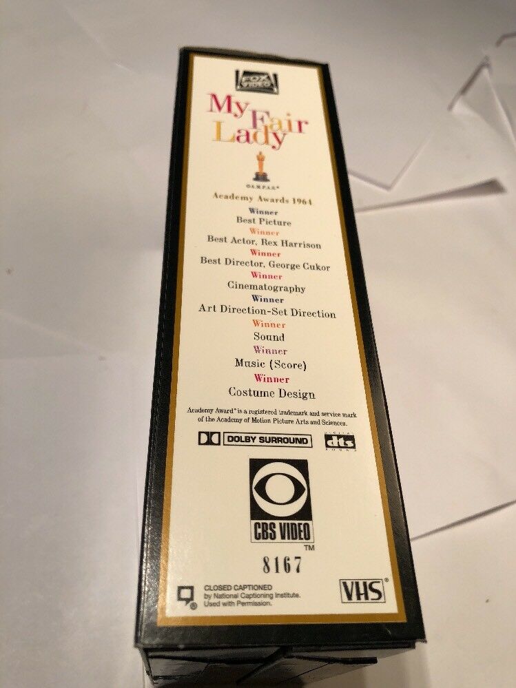 My Fair Lady Movie Video VHS Tape Double Cassette SEALED NEW Audrey Hepburn