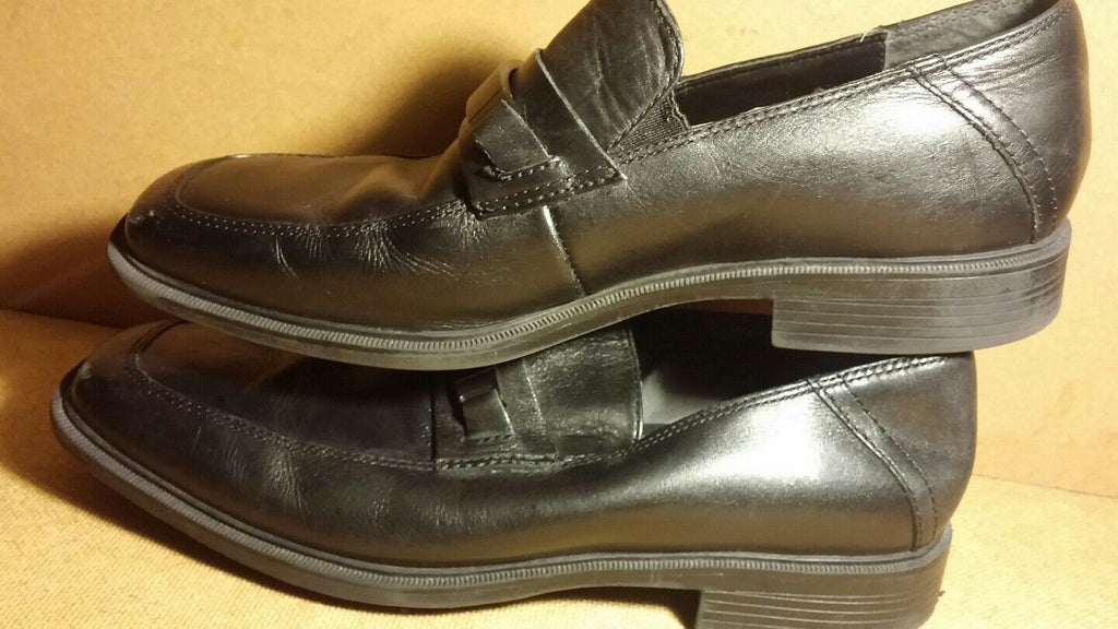 CALVIN KLIEN GENUINE LEATHER FROLIC MEN'S SHOES 8 'M,' BLACK, F2370/A11 CHEAP