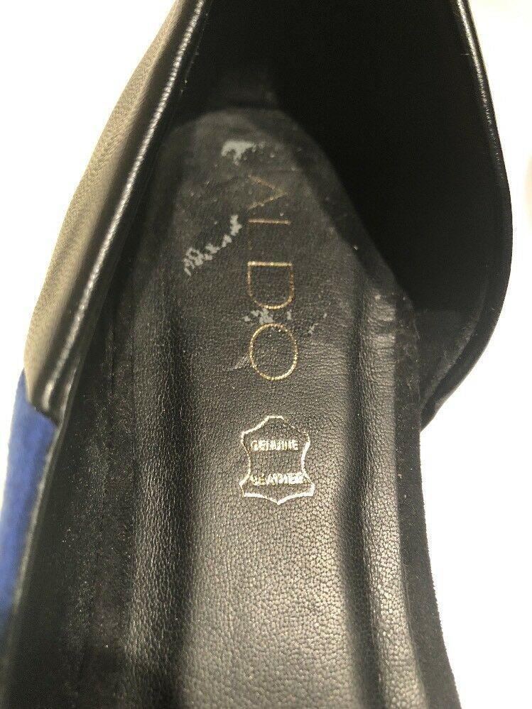 Aldo Womens Shoes Flats Black And Gold Bead Size 9