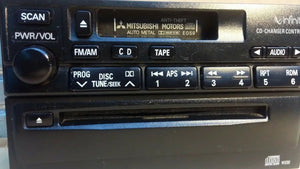 2000 MITSUBISHI OEM CD RADIO CASSETTEE PLAYER/ CHANGER CONTROL TAPE/ FM/AM SCAN