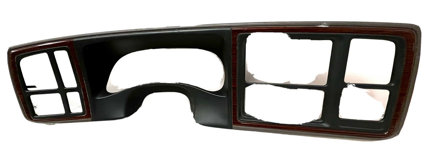 2002 Escalade - Wood Grain 1.5 Din Dash Trim Bezel OEM Gray Radio Heater Control