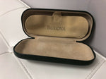 BULOVA Gray Sunglass Empty Case ONLY Eyeglass Clamshell White