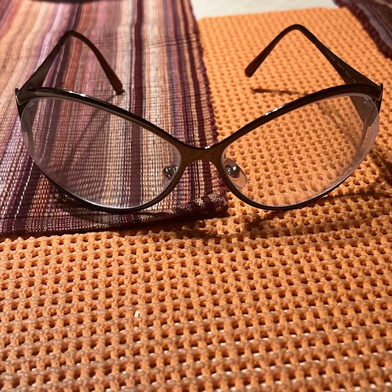 VTG Versace Gold Oversize Glasses Italy MOD. 2098 1233/13 63014 120. 3n by Versace