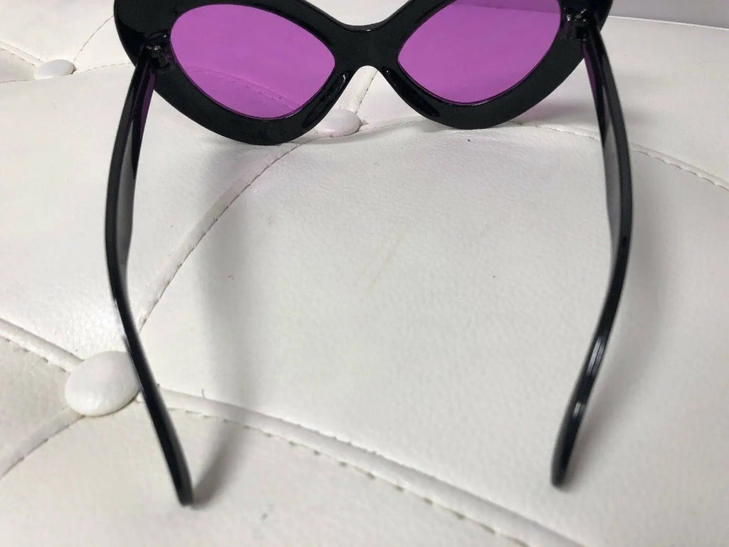 Lucky Brand D931 Women's Sunglasses Oversized Cat-Eye, Black / Purple Grad. #C73 by Unbranded