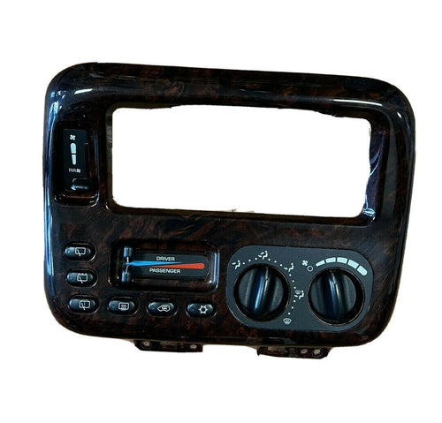 1996-2000 Dodge Caravan A/C Heater Control Radio Bezel Trim P/N: 04677966AB