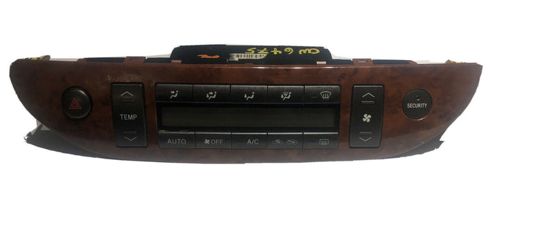 2002-2004 Toyota Camry Ac Heater Climate Control Unit 55900-06070 Wood Grain