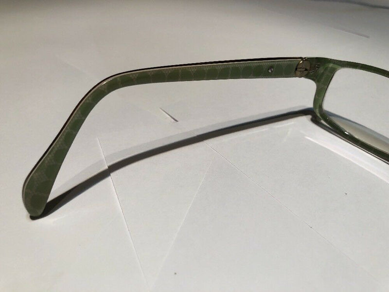 Kate Spade  Brown And Green Rectangular Eyeglass Frames 135mm