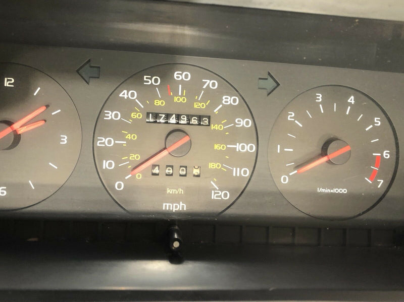 88 1988 VOLVO 760 780 2.8L V6 INSTRUMENT CLUSTER SPEEDOMETER GAUGES 174K Miles