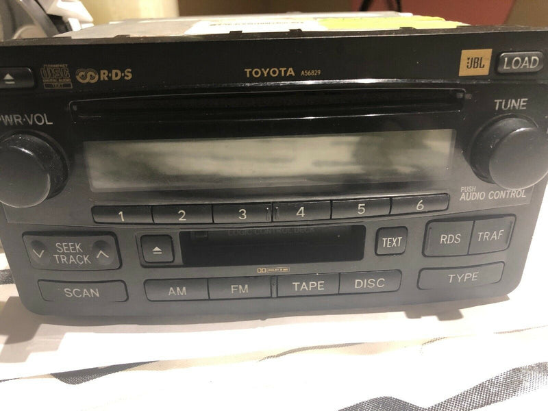 OEM 2005 Toyota Highlander Radio Stereo CD Cassette Player Model 86120-0c120