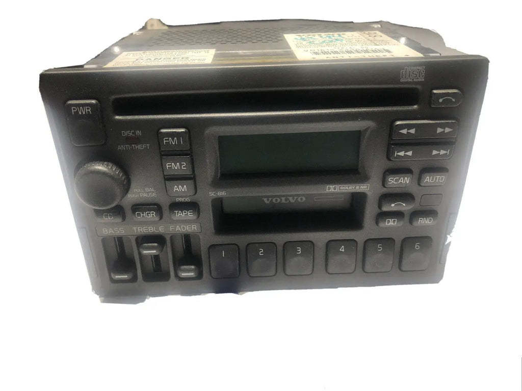 Volvo 3533771 Radio Stereo Cassette CD Player SC-816 OEM Car Radio Anti Theft by Volvo