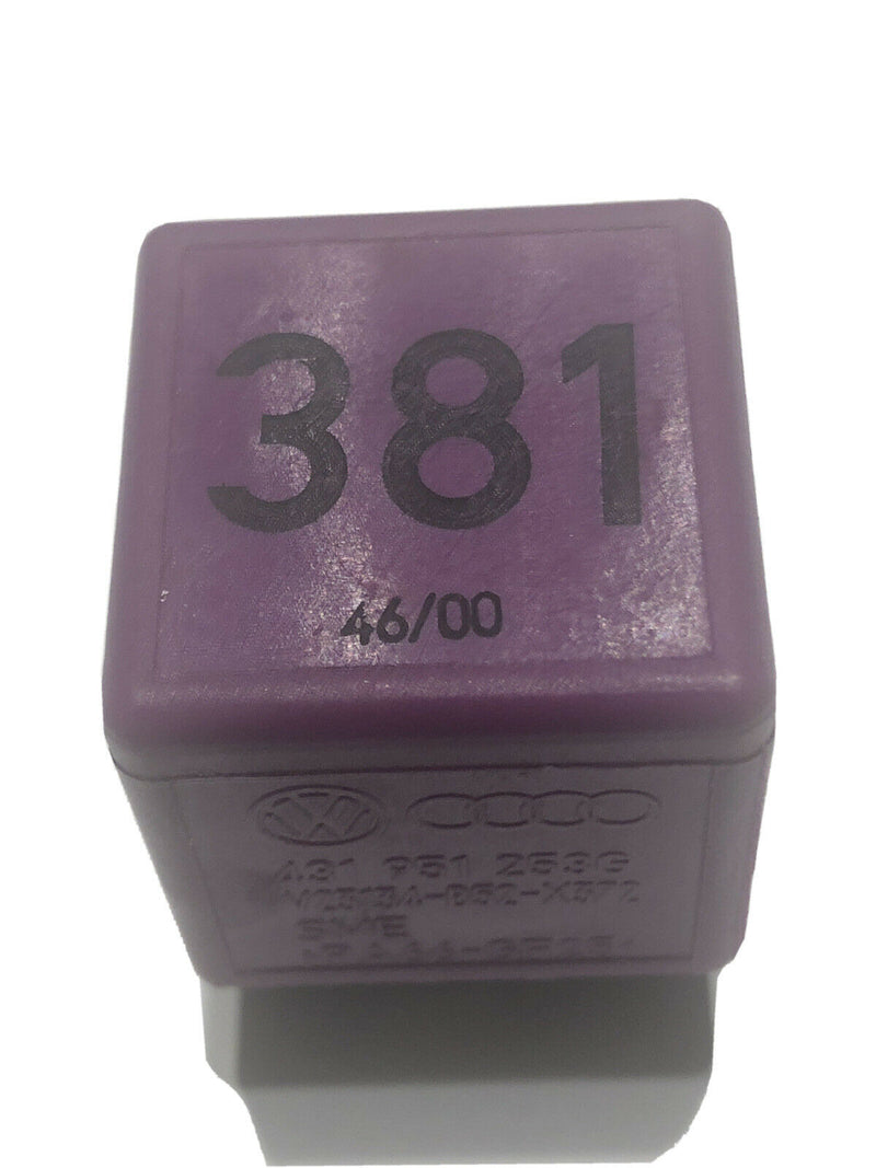 12V 4Pin # 431951253G / V23134-B52-X372 / No. 381 _TESTED RELAY_ (X2 Pcs.) VW