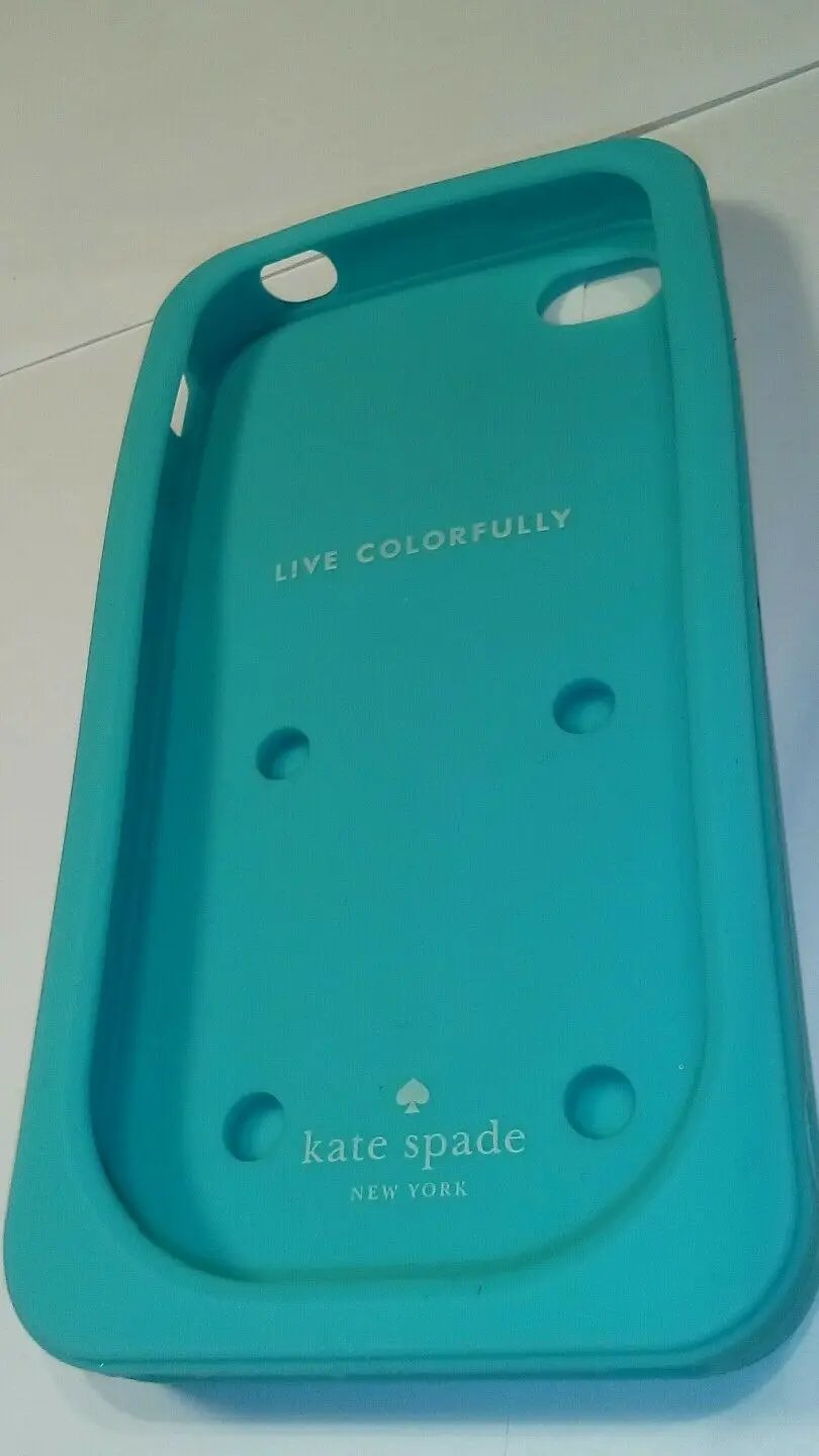 Kate spade teal iphone 4s silicone phone case. by kate spade new york