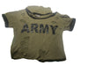 90s Single Stitch Distressed Army Brown T-shirt Small Medium