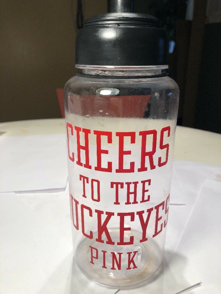 Cheers To The Buckeyes Pink Water Bottle