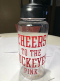 Cheers To The Buckeyes Pink Water Bottle