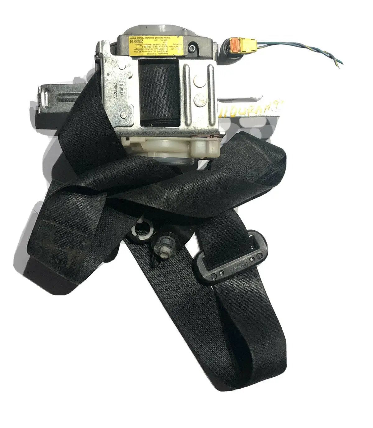 Seat Belt, Front Retractor For Durango FRONT RIGHT BLACK Retractor Pretension by Dodge