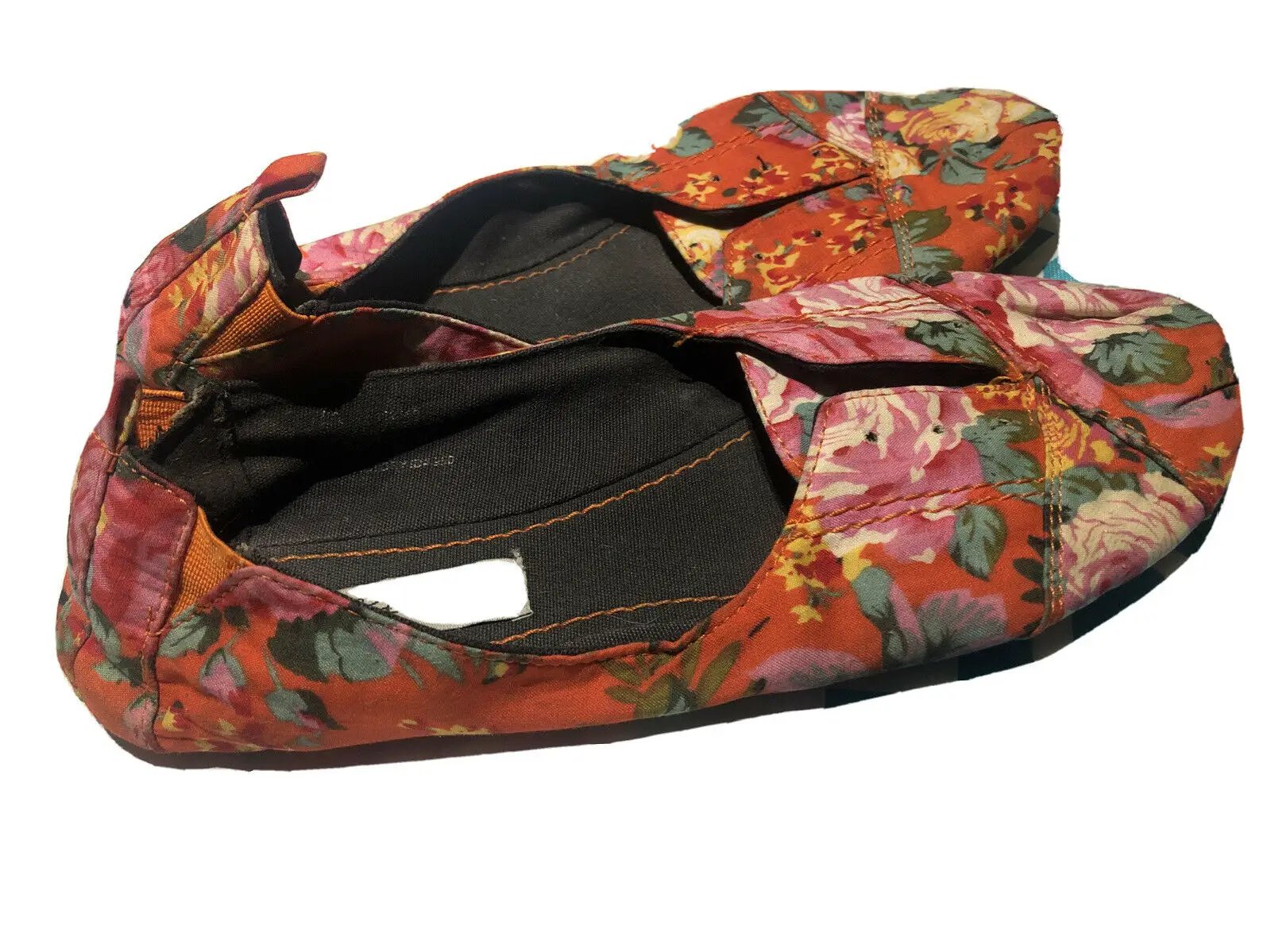 Festive-Colored American Eagle Floral-Ballet Slippers Size 7m by American Eagle Outfitters
