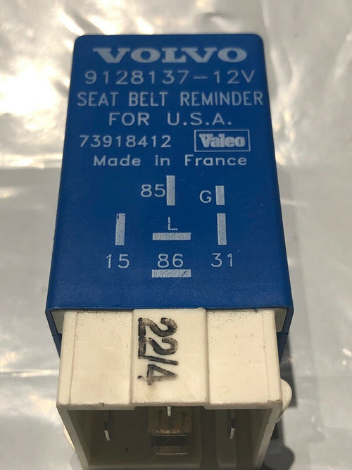 Volvo 850 Turbo 1994 Relay Seat Belt Reminder OEM 9128137-12v