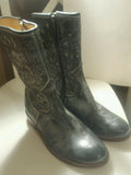 Patron boots size 6.5 blue