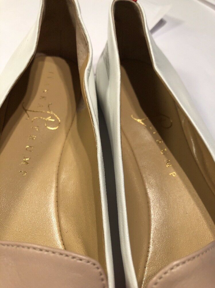 Ivanka Trump Women's Nude, Whit And Orange Loafer Flats