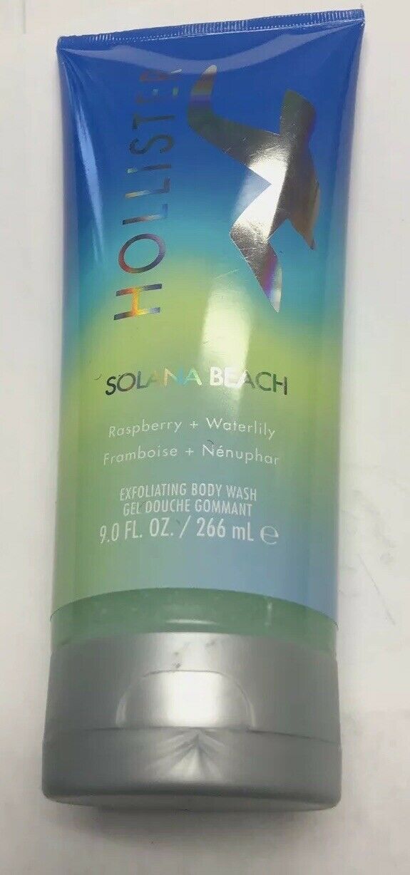 WOMENS HOLLISTER BODY WASH 9.0 FL. oz.  RASPBERRY & WATERLILLY FRAGRANCE