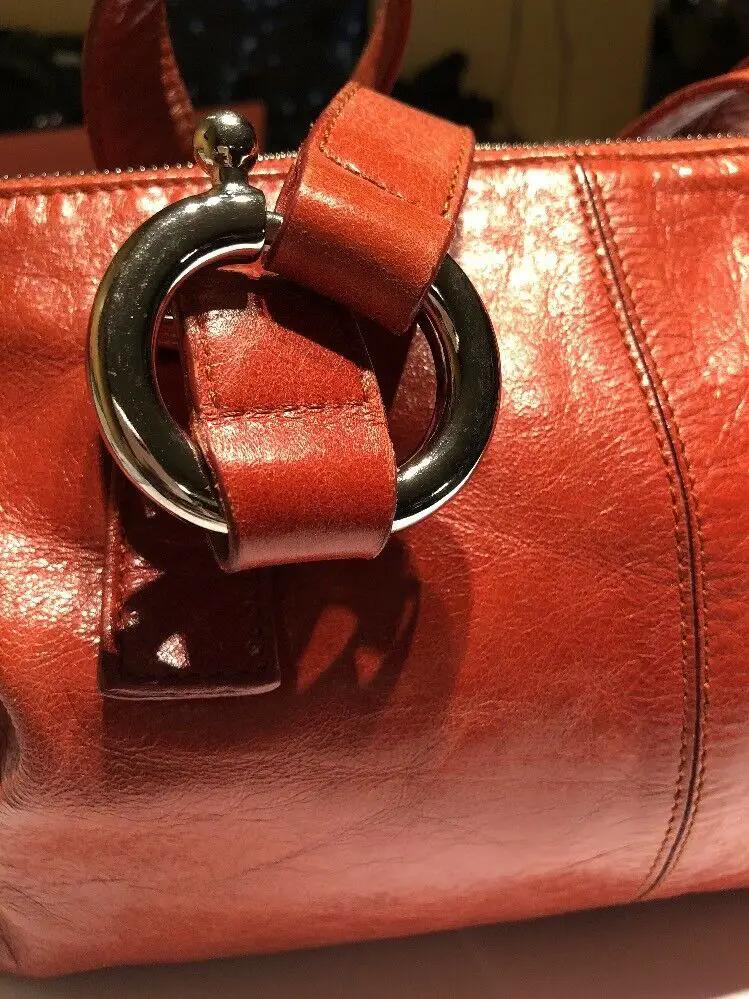 Francesco Biasa Orange Leather Satchel Bag by Francesco Biasia