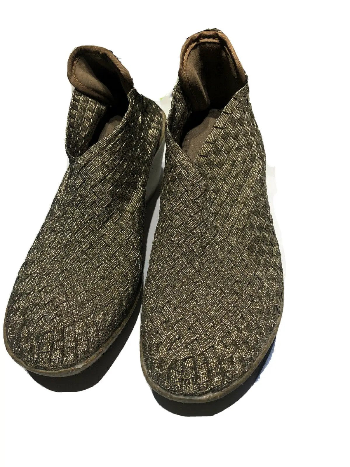 Bernie Mev Bronze Metallic Wedge Shoe Size 36 NEW by Bernie Mev