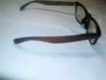 Black takmoto rosewood black plastic stems rosewood eyeglass frames