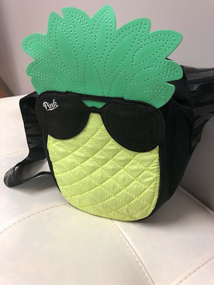 NWT Victorias Secret PINK Summer PINEAPPLE Fruit Cooler Bag Lunch Box