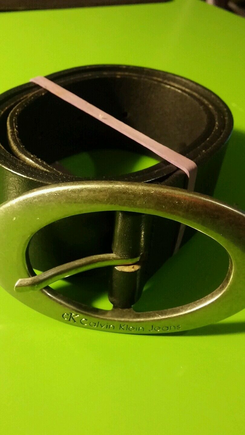 Genuine leather belt black and brown CALVIN CLEIN