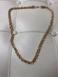 Gold Bling Costume Jewlrey Necklace 13 Inches Long