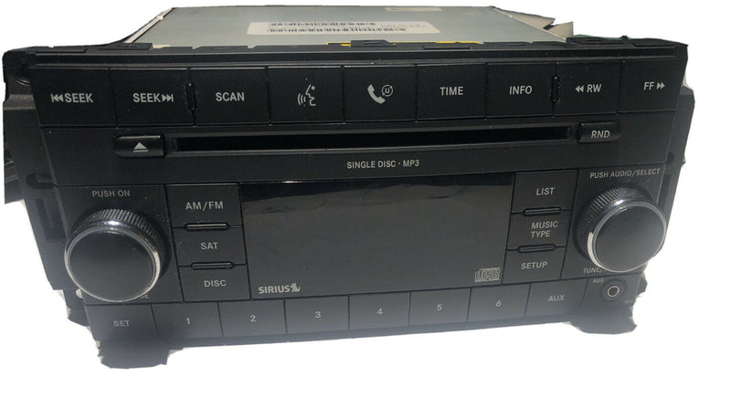 08 2008 Dodge Chrysler Jeep am fm satellite single CD radio receiver P05064421AF