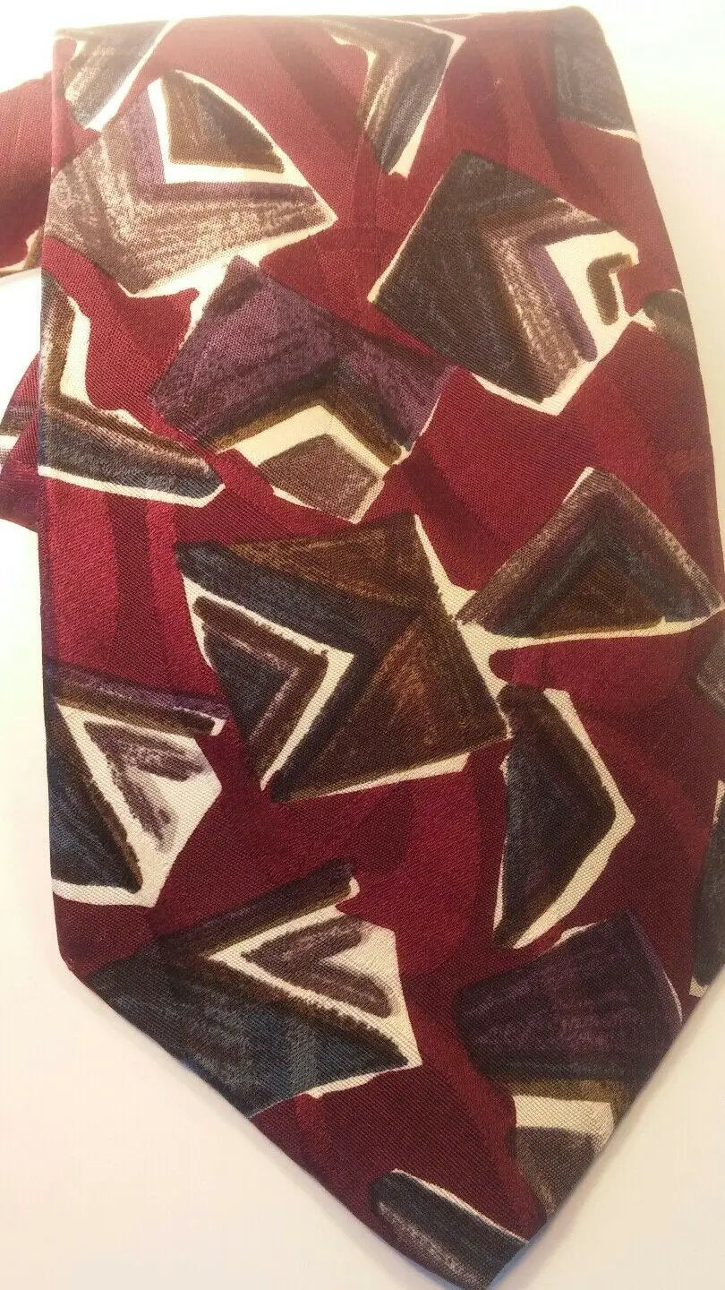 MEN NECK TIES 100% ITALY brown black . flowery. CEZANI. by DALEY1DEALS,LLC.