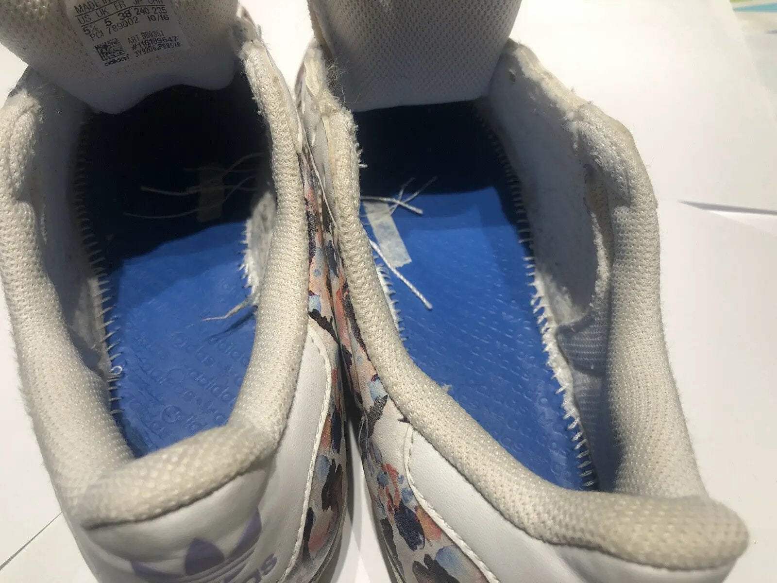 Floral Shell Toe Adidas Size 5.5 by adidas