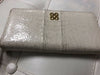 Coach Off White Leather Clutch Zip Around Wallet EUC